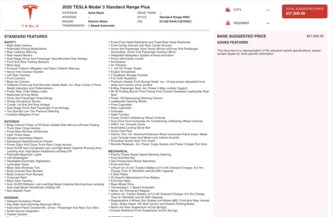 More photos of 2020 Tesla Model 3 Standard Range at Auto Boutique Florida, FL