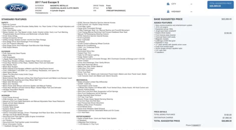 More photos of 2017 Ford Escape S at Auto Boutique Florida, FL