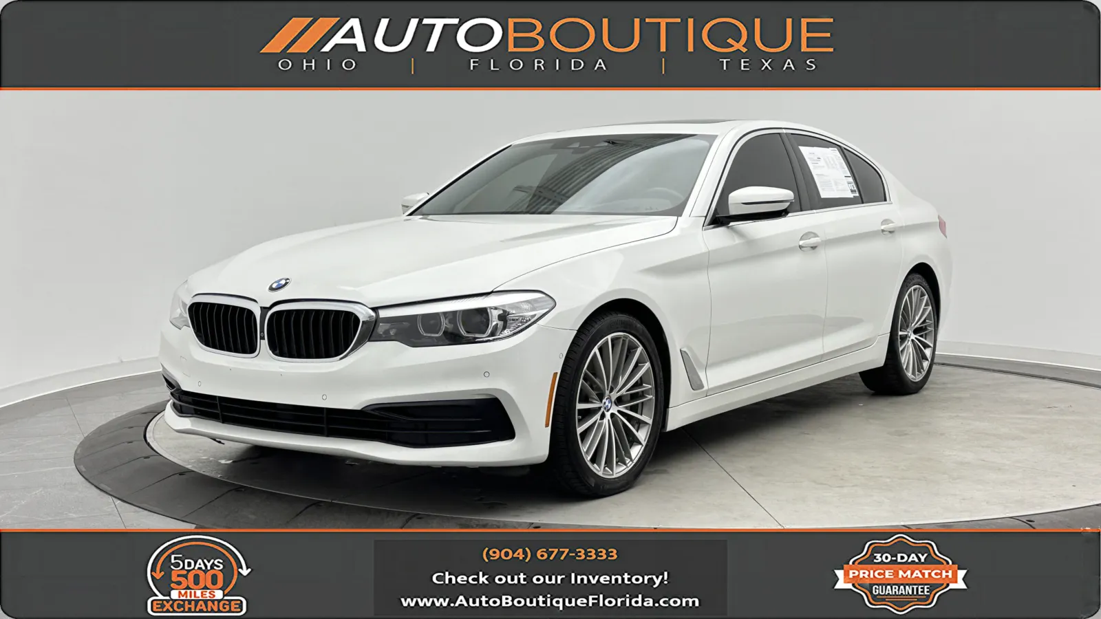 White 2019 BMW 5 Series 530i xDrive for sale in Jacksonville, FL