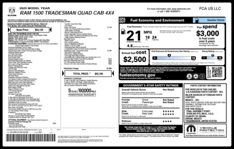 More photos of 2025 Ram 1500 Tradesman at Auto Boutique Florida, FL
