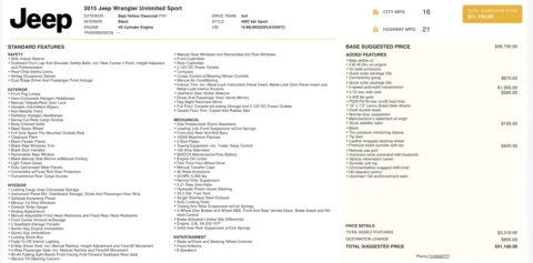 More photos of 2015 Jeep Wrangler Unlimited Sport at Auto Boutique Florida, FL