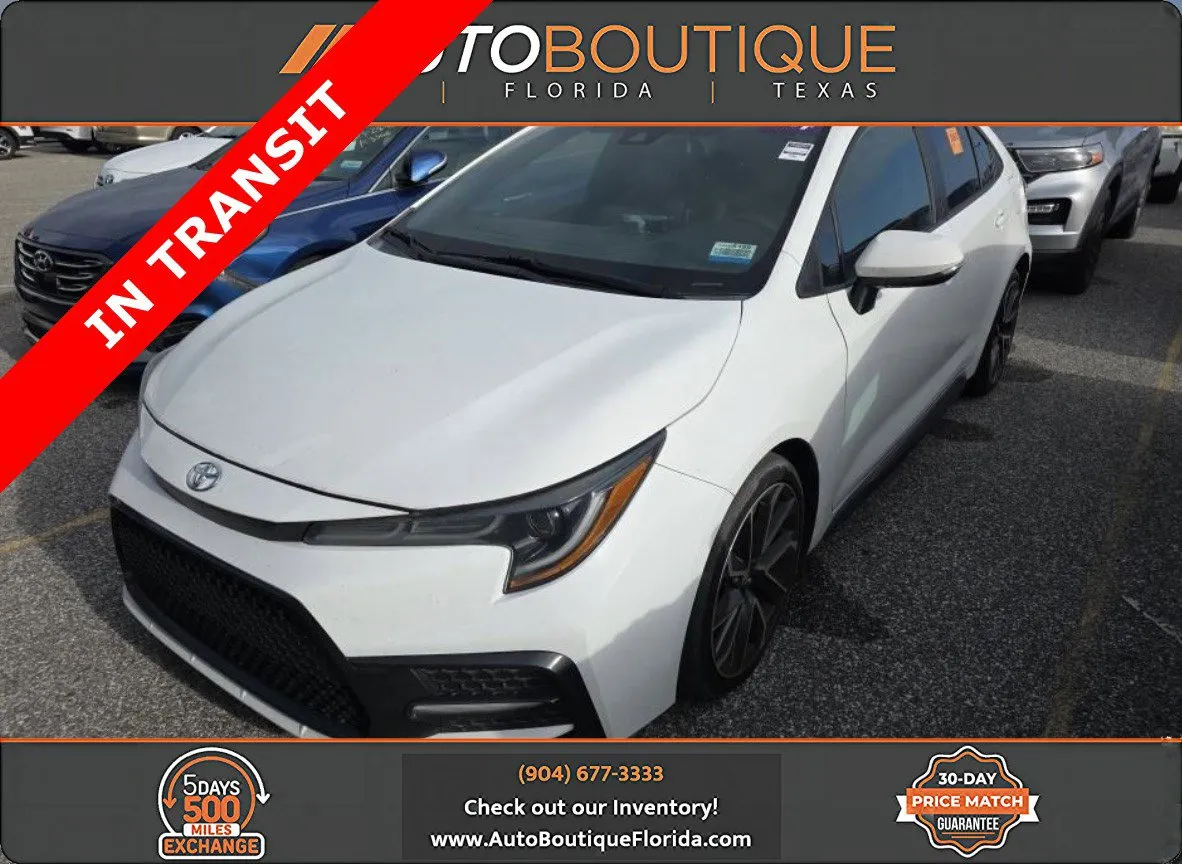 White 2020 Toyota Corolla SE for sale in Jacksonville, FL