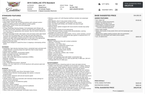 Photos of 2015 Cadillac XTS Standard for sale in Jacksonville, FL at Auto Boutique Florida