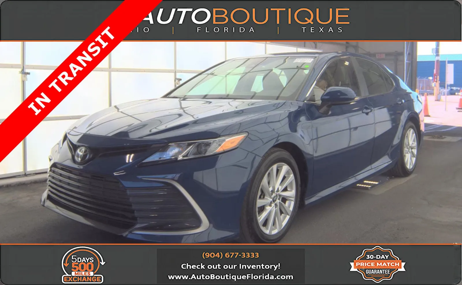 Blue 2023 Toyota Camry LE for sale in Jacksonville, FL