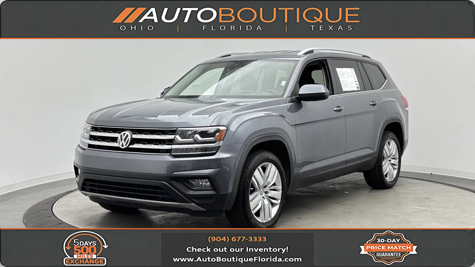 2019 Volkswagen Atlas 3.6L V6 SE w/Technology for sale in Jacksonville, FL