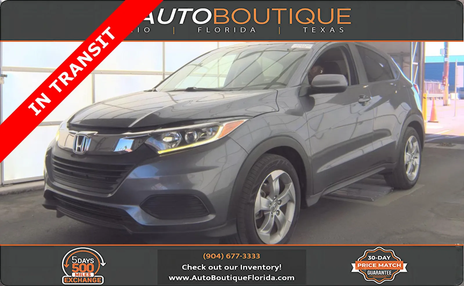 Gray 2019 Honda HR-V LX for sale in Jacksonville, FL