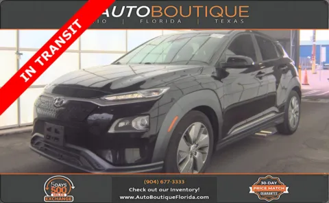 Black 2021 Hyundai Kona Electric Limited for sale in Jacksonville, FL
