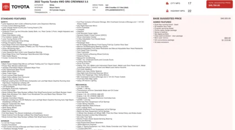 Photos of 2022 Toyota Tundra SR5 for sale in Jacksonville, FL at Auto Boutique Florida