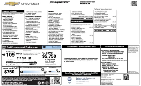 Photos of 2025 Chevrolet Equinox EV LT for sale in Jacksonville, FL at Auto Boutique Florida