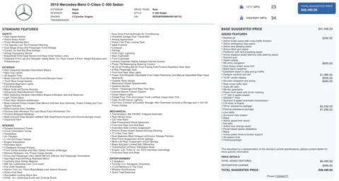 Photos of 2019 Mercedes-Benz C-Class C 300 for sale in Jacksonville, FL at Auto Boutique Florida