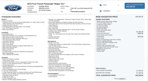 Photos of 2018 Ford Transit Passenger Wagon XLT for sale in Jacksonville, FL at Auto Boutique Florida