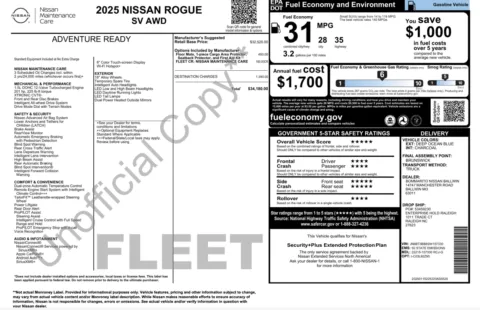 Photos of 2025 Nissan Rogue SV for sale in Jacksonville, FL at Auto Boutique Florida