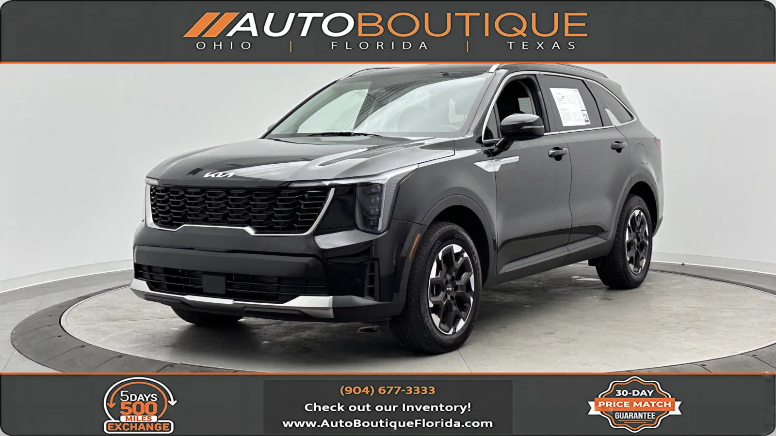 Black 2024 Kia Sorento S for sale in Jacksonville, FL