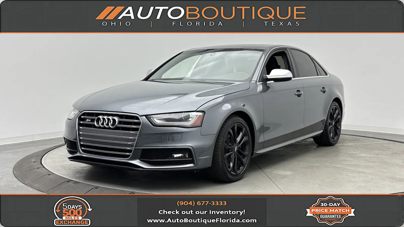 Black 2015 Audi S4 Premium Plus for sale in Jacksonville, FL