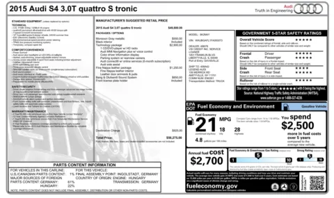 More photos of 2015 Audi S4 Premium Plus at Auto Boutique Florida, FL