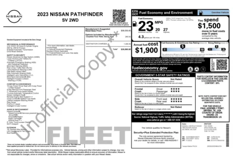 Photos of 2023 Nissan Pathfinder SV for sale in Jacksonville, FL at Auto Boutique Florida