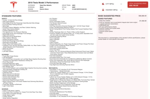 Photos of 2019 Tesla Model 3 Performance for sale in Jacksonville, FL at Auto Boutique Florida