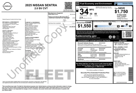 More photos of 2025 Nissan Sentra SV at Auto Boutique Florida, FL
