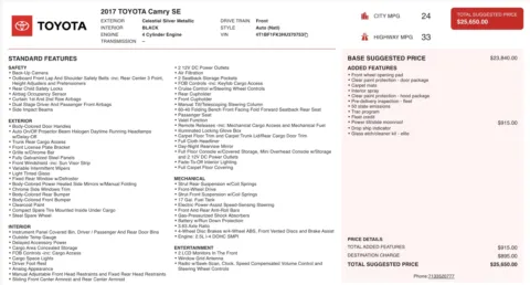 More photos of 2017 Toyota Camry SE at Auto Boutique Florida, FL