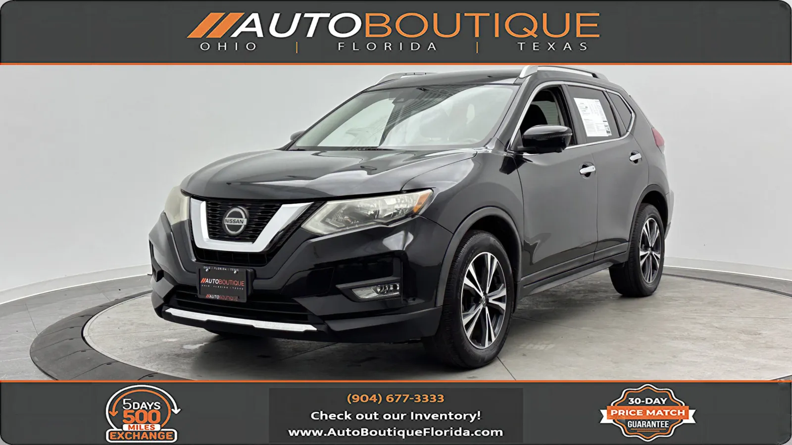Black 2020 Nissan Rogue SV for sale in Jacksonville, FL