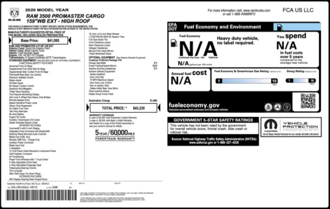 More photos of 2020 Ram ProMaster Cargo Van 3500 159 WB at Auto Boutique Florida, FL