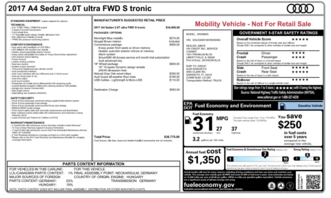 Photos of 2017 Audi A4 ultra Premium for sale in Jacksonville, FL at Auto Boutique Florida