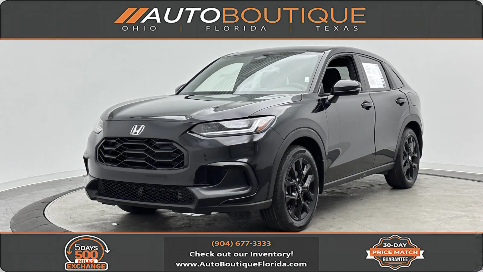 Black 2023 Honda HR-V Sport for sale in Jacksonville, FL