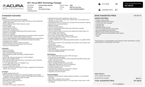 More photos of 2011 Acura MDX Tech Pkg at Auto Boutique Florida, FL
