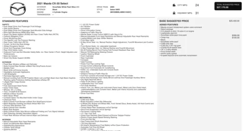 Photos of 2021 Mazda CX-30 Select for sale in Jacksonville, FL at Auto Boutique Florida