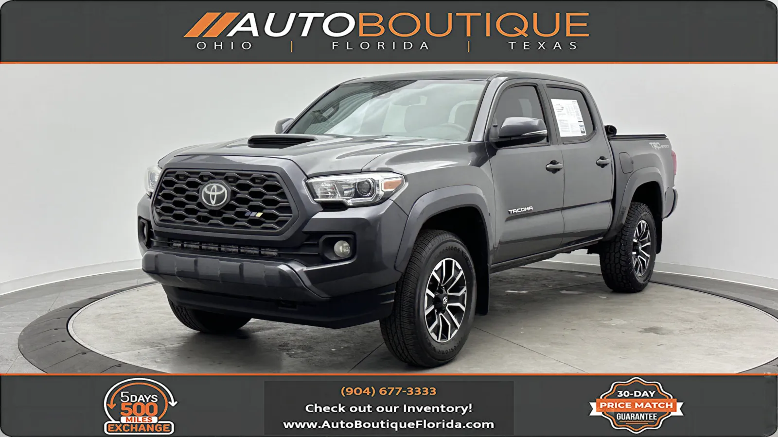 Gray 2020 Toyota Tacoma TRD Sport for sale in Jacksonville, FL