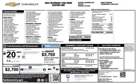 Photos of 2024 Chevrolet Silverado 1500 Custom for sale in Jacksonville, FL at Auto Boutique Florida