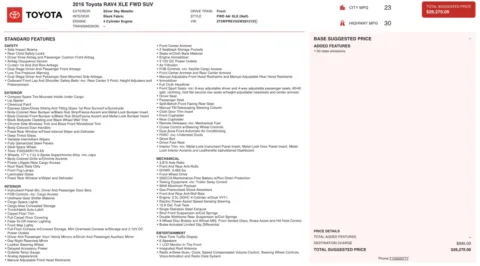 More photos of 2016 Toyota RAV4 XLE at Auto Boutique Florida, FL