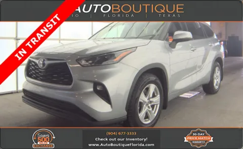 Silver 2022 Toyota Highlander Hybrid LE for sale in Jacksonville, FL