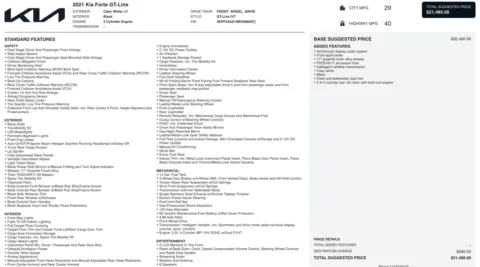 Photos of 2021 Kia Forte GT-Line for sale in Jacksonville, FL at Auto Boutique Florida