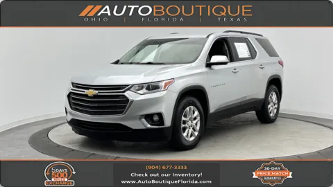Silver 2020 Chevrolet Traverse LT Cloth for sale in Jacksonville, FL