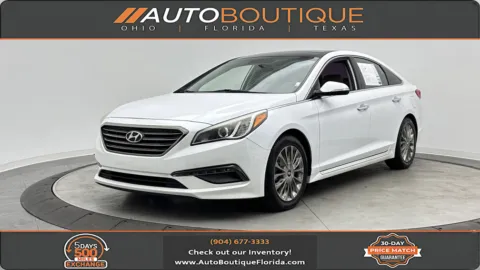 White 2015 Hyundai Sonata 2.4L Limited for sale in Jacksonville, FL