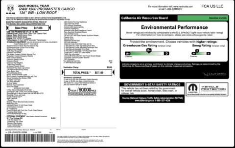 More photos of 2025 Ram ProMaster Cargo Van SLT+ at Auto Boutique Florida, FL