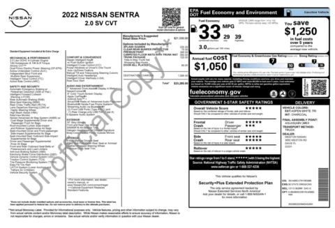 More photos of 2022 Nissan Sentra SV at Auto Boutique Florida, FL