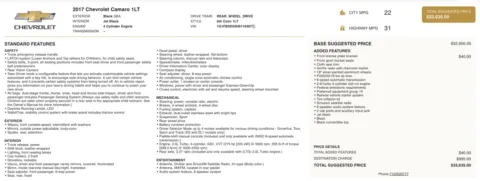 Photos of 2017 Chevrolet Camaro 1LT for sale in Jacksonville, FL at Auto Boutique Florida