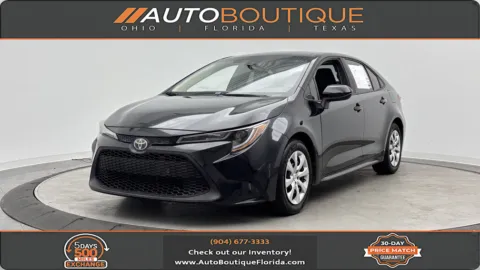 Black 2020 Toyota Corolla LE for sale in Jacksonville, FL