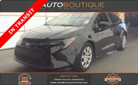 Black 2020 Toyota Corolla LE for sale in Jacksonville, FL