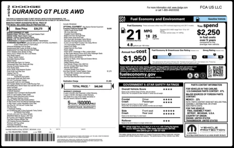 Photos of 2021 Dodge Durango GT Plus for sale in Jacksonville, FL at Auto Boutique Florida