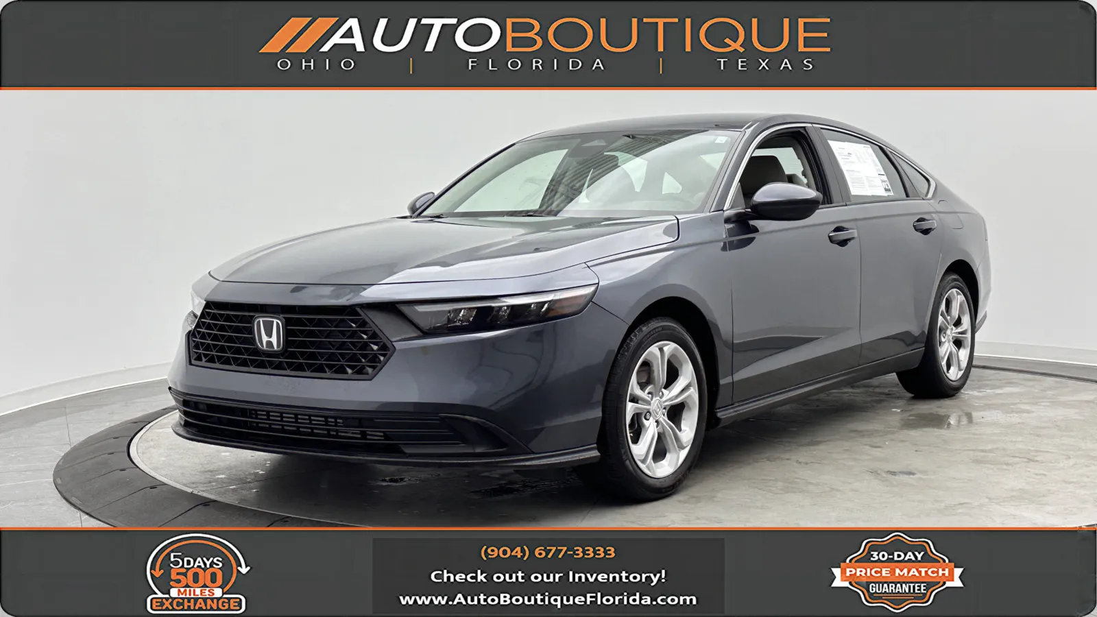 Gray 2025 Honda Accord Sedan LX for sale in Jacksonville, FL