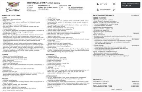 Photos of 2020 Cadillac CT4 Premium Luxury for sale in Jacksonville, FL at Auto Boutique Florida