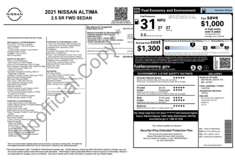 Photos of 2021 Nissan Altima 2.5 SR for sale in Jacksonville, FL at Auto Boutique Florida