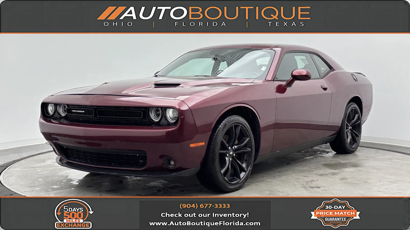 Red 2018 Dodge Challenger SXT for sale in Jacksonville, FL