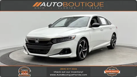 White 2021 Honda Accord Sedan Sport for sale in Jacksonville, FL