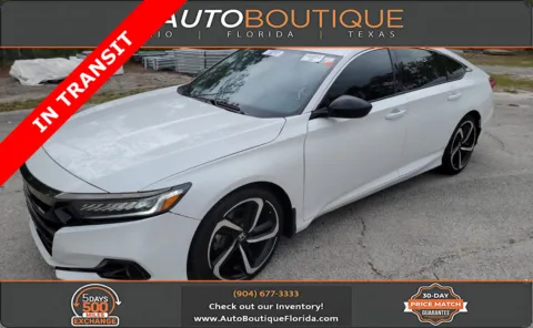 White 2021 Honda Accord Sedan Sport for sale in Jacksonville, FL