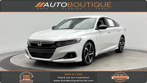 White 2021 Honda Accord Sedan Sport for sale in Jacksonville, FL