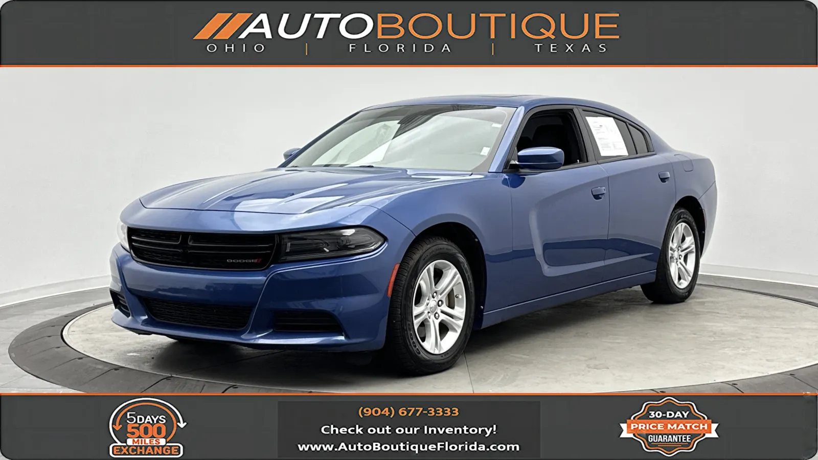 Blue 2022 Dodge Charger SXT for sale in Jacksonville, FL